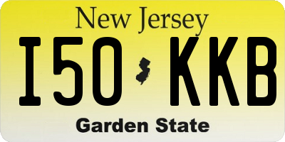 NJ license plate I50KKB