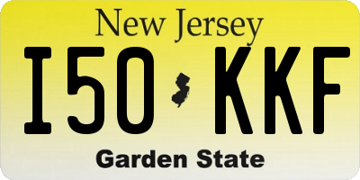 NJ license plate I50KKF