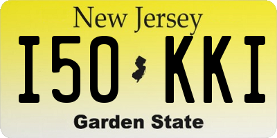NJ license plate I50KKI