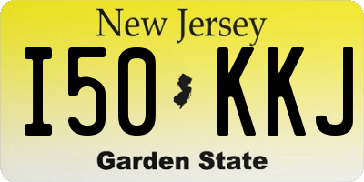 NJ license plate I50KKJ