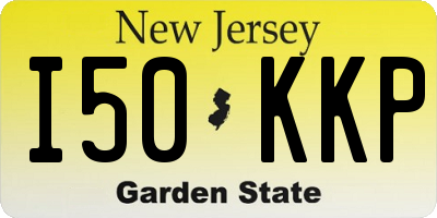 NJ license plate I50KKP