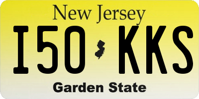 NJ license plate I50KKS