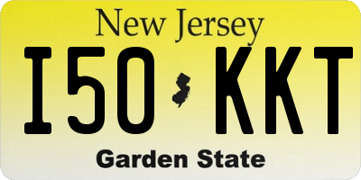 NJ license plate I50KKT