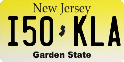 NJ license plate I50KLA