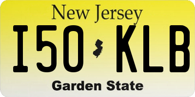 NJ license plate I50KLB