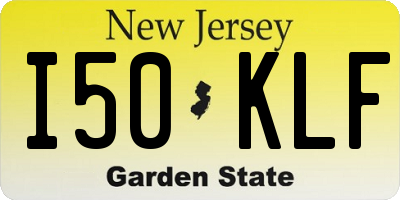 NJ license plate I50KLF