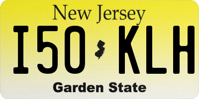 NJ license plate I50KLH