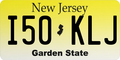 NJ license plate I50KLJ