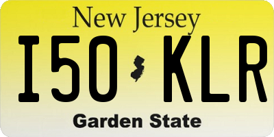 NJ license plate I50KLR