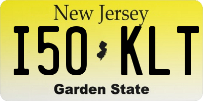 NJ license plate I50KLT