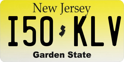 NJ license plate I50KLV