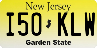 NJ license plate I50KLW