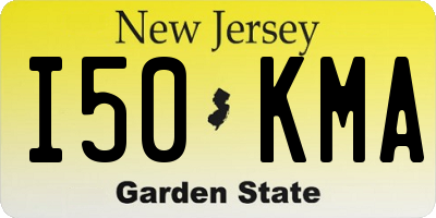 NJ license plate I50KMA
