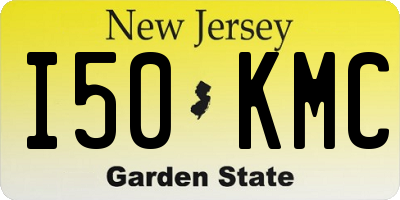 NJ license plate I50KMC