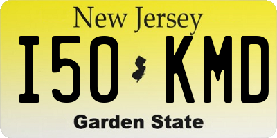 NJ license plate I50KMD