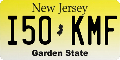 NJ license plate I50KMF