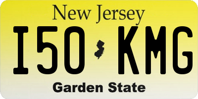 NJ license plate I50KMG