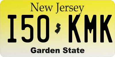NJ license plate I50KMK
