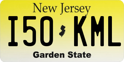 NJ license plate I50KML