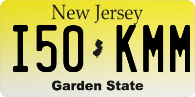 NJ license plate I50KMM