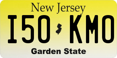 NJ license plate I50KMO