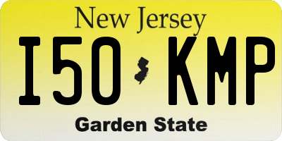 NJ license plate I50KMP