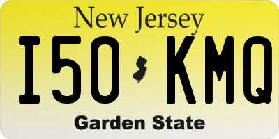 NJ license plate I50KMQ