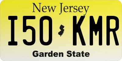 NJ license plate I50KMR