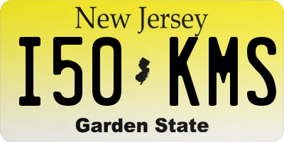 NJ license plate I50KMS