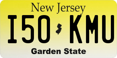 NJ license plate I50KMU