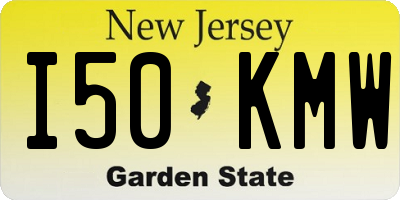 NJ license plate I50KMW