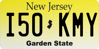NJ license plate I50KMY