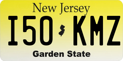 NJ license plate I50KMZ