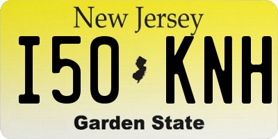 NJ license plate I50KNH