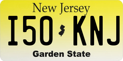 NJ license plate I50KNJ