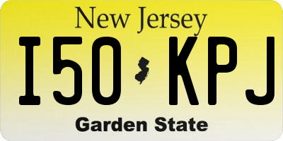 NJ license plate I50KPJ