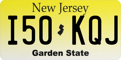 NJ license plate I50KQJ