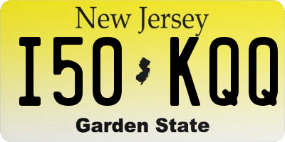 NJ license plate I50KQQ