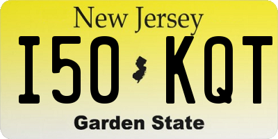 NJ license plate I50KQT