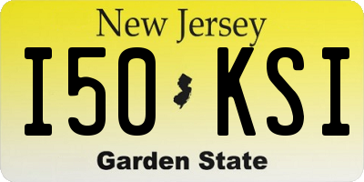 NJ license plate I50KSI