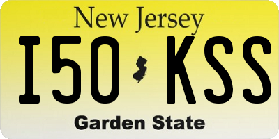 NJ license plate I50KSS