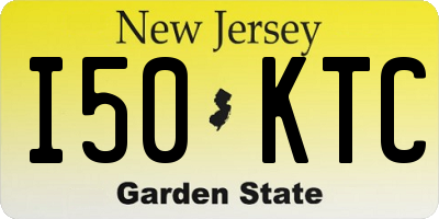 NJ license plate I50KTC
