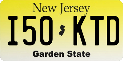 NJ license plate I50KTD