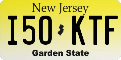 NJ license plate I50KTF