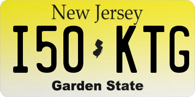 NJ license plate I50KTG