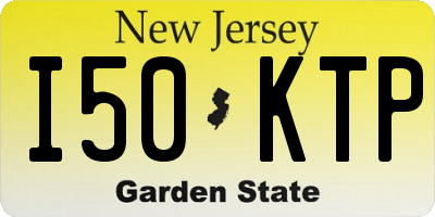 NJ license plate I50KTP