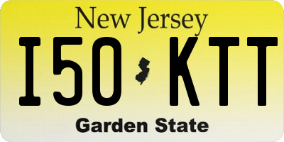 NJ license plate I50KTT