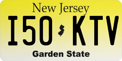 NJ license plate I50KTV