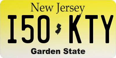 NJ license plate I50KTY