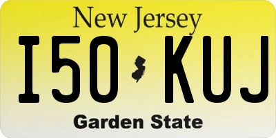 NJ license plate I50KUJ
